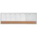 Nobo Planificador Semanal de Pizarra Magnetica Pequeña 585x190mm - Tira de Corcho - Almohadillas Adhesivas e Imanes - Gris