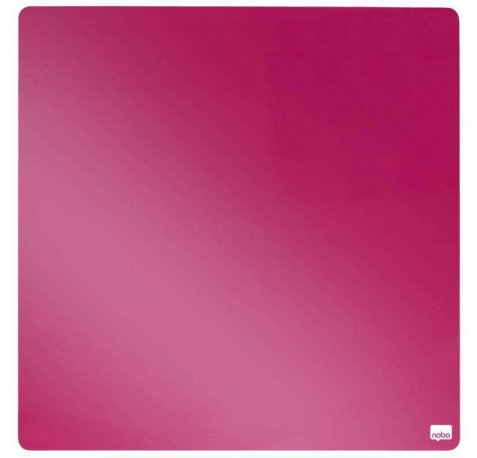 Nobo Tile Mini Pizarra Magnetica 360x360mm - sin Marco - Almohadillas e Imanes Incluidos - Diseño Creativo y Colorido - Fucsia