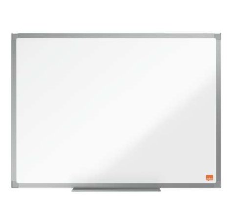 Nobo Essence Pizarra Magnetica de Acero 600x450mm - Marco de Aluminio Anodizado - Bandeja para Rotuladores - Color Blanco