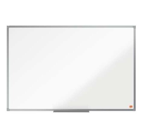 Nobo Essence Pizarra Magnetica de Acero 900x600mm - Marco de Aluminio Anodizado - Bandeja para Rotuladores - Color Blanco