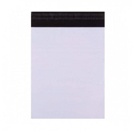 Apli Pack de 50 Bolsas de Polipropileno Opacas con Cierre Adhesivo - Alta Resistencia - Flexibles - Opacas para Privacidad - Color Blanco