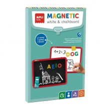 Apli Pizarra Magnetica Doble Cara - Una Cara Para Tiza y otra para Rotuladores - Incluye Rotulador, Caja de Tizas y Borrador - Tamaño 340x220x20mm Apli Pizarra Magnetica Doble Cara - Una Cara Para Tiza y otra para Rotuladores - Incluye Rotulador, Caja de Tizas y Borrador - Tamaño 340x220x20mm