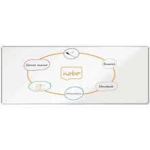 Nobo Premium Plus Pizarra Magnetica de Acero Vitrificado 3000x1200mm - Montaje en Esquina - Blanco