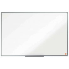 Nobo Essence Pizarra Magnetica de Acero Vitrificado 900x600mm - Montaje en Esquinas - Marco de Aluminio Anodizado - Bandeja para Rotuladores - Color Blanco