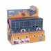 Apli Up North Expositor de 26 Cajas de Plastico Plegables y Apilables - 2x 43x29x16cm, 8x 29x21x21cm y 16x 14x10x6cm - Ideal para Herramientas, Juguetes, Colada etc - Colores Surtidos