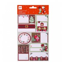 Apli Pack de 8 Etiquetas Adhesivas Navideñas para Regalos - Tamaños y Diseños Surtidos - Espacio para Escribir