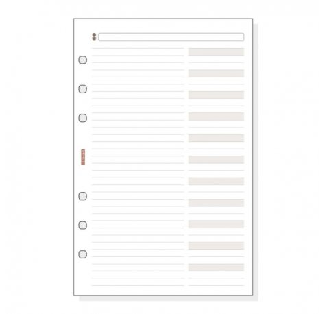 Finocam R554 Recambio Telefonico para Agendas Classic - Formato 500 - 117x5x181mm - Color Blanco