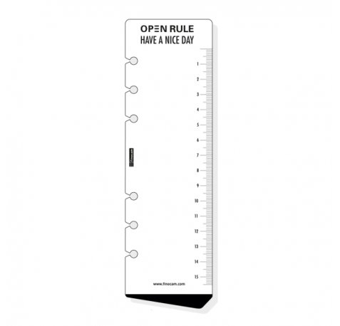 Finocam R559 Regla para Agendas Open - Formato 500 - 57x190mm - Color Blanco