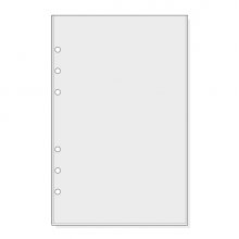 Finocam R565 Pack de 6 Fundas para Agendas Open - Transparentes - Formato 500 - 120x2x182mm - PVC - Color Gris Claro