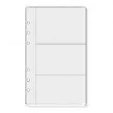 Finocam R566 Pack de 6 Fundas Portatarjetas para Agendas Open - Formato 500 - 120x2x182mm - PVC - Color Gris Claro