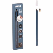 Apli Infinite Pencil Pack de Lapiz Infinito HB + Mina de Recambio + Tapon Protector - Para Escribir hasta 16km - Color Azul Apli Infinite Pencil Pack de Lapiz Infinito HB + Mina de Recambio + Tapon Protector - Para Escribir hasta 16km - Color Azul