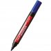 Uni-ball 320F Marcador Permanente - Punta Conica 1-3mm - Tinta Base Aceite - Resistente al Agua - Sin Xileno - Color Azul (6 uds)