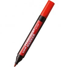 Uni-ball 320F Marcador Permanente - Punta Conica - Ancho de Trazo 1-3mm - Resistente al Agua - Sin Xileno - Color Rojo (6 uds)