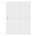Finocam R1066 Pack de 6 Fundas Portatarjetas para Agendas Open - Formato 1000 - 158x2x217mm - PVC - Color Gris Claro