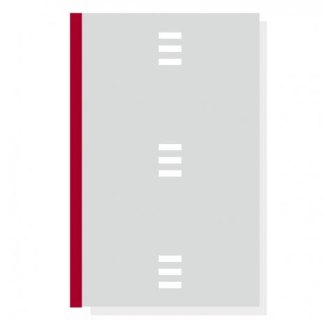 Finocam R4067 Bloc de Notas para Agendas Open - Perforado - Formato A4 - 210x5x297mm - Lineas Guia - Color Gris Claro