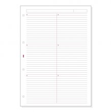 Finocam R4044 Recambio para Agendas Open - Lineas Guia Horizontales - Formato A4 - 210x5x297mm - Color Blanco
