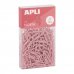 Apli Up North Pack con 140 Clips de Metal 28mm - Color Rosa