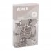 Apli Up North Pack con 15 Pinzas de Metal 19mm - Color Gris