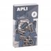 Apli Up North Pack con 15 Pinzas de Metal 19mm - Color Azul