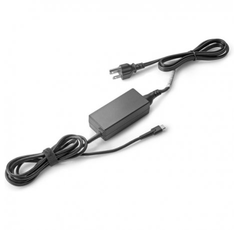 HP 45W USBâ??C LC Power Adapter - Cargador USBâ??C 45W con HP Fast Charge - Compatible con Portatiles HP con USBâ??C - DiseÃ±o Compacto y Ligero - Cable 1.8 m - Color Negro