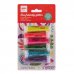 Apli Pack con 6 Botes de Purpurina Biodegradable 6gr por Bote - Colores Fluor Surtidos