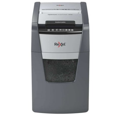 Rexel Destructora Automatica Optimum Autofeed 150x de Corte en Particulas - Alimentacion Automatica de Hasta 150 Hojas - Capacidad de 44L - Tecnologia Anti Atascos - Color Negro
