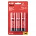 Apli Pack con 3 Barras de Pegamento 21g - Facil Aplicacion - Secado Rapido - Transparente