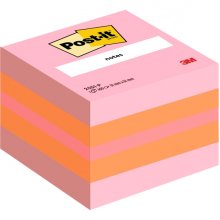 Post-It Cubo de 400 Notas Adhesivas Reposicionables - Forma Cuadrada - 51x51mm - Colores Surtidos