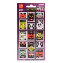 Apli Kids Sellos Pack con 30 Pegatinas de Halloween con Forma de Sello Postal - Perfectas para Decorar Cuadernos, Agendas, etc...