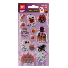 Apli Kids Glitter Movil Pack con 11 Pegatinas de Halloween - Con Efecto Glitter Movil que Aportan Brillo, Color y Movimiento