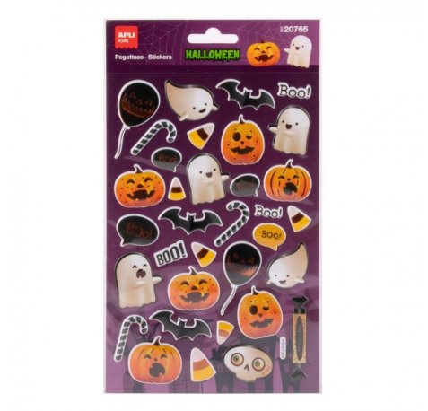 Apli Kids Booo! Pack con 35 Pegatinas de Halloween - Perfectas para Decorar Cuadernos, Agendas, etc...