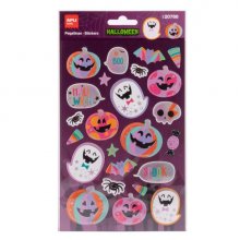 Apli Kids Calabaza Rosa Pack con 24 Pegatinas de Halloween - Perfectas para Decorar Cuadernos, Agendas, etc...