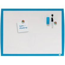 Nobo Pizarra Blanca Magnetica Pequeña 585x430 - Marco de Colores Vibrantes - Accesorios de Pizarra a Juego - Azul