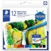 Staedtler Crayones Acuarelables 223 Pack de 12 Lapices de Cera - Facil de Mezclar - Extremadamente Opacos - Colores Surtidos
