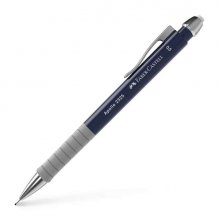 Faber-Castell Apollo Portaminas - Trazo 0.5mm - Agarre Ergonomico - Goma de Borra Integrada - Cuerpo Color Azul Oscuro