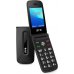 SPC Titan Telefono de Tapa - Diseño Funcional y Elegante - Botones y Teclas Grandes - Acciones Inteligentes de Ayuda - Acceso Directo a Dos Contactos - Volumen Extra Alto - Cargador USB Tipo C - Color Negro