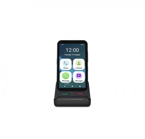 SPC Zeus 2 4G Smartphone 5" - Especial para Personas Mayores - Boton SOS - Capacidad 64GB - 4GB de RAM - Color Negro