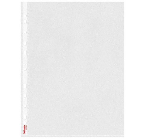 Esselte Funda Portadocumentos Calidad Basica - Lamina de PP 0,07mm - Acabado Piel de Naranja - A4 - Caja de 100 - Abertura Superior - Copysafe Transparente - 11 Taladros - PP Reciclable - Grabado en Relieve - Color Transparente