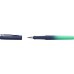 Faber-Castell Poly Ball Flow Edition Buzzing Blue Pluma Estilografica - Ancho del Plumin Medio - Suave al Tacto - Color Azul/Turquesa Degradado
