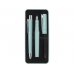 Faber-Castell Poly Pack de Boligrafo Poly Ball y Pluma Estilografica Poly Pen con Plumin B - Clip de Metal - Color Verde Claro