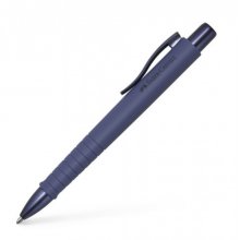 Faber-Castell Poly Ball Urban Limited Edition Boligrafo Retractil XB - Forma Triangular Ergonomica - Suave al Tacto - Color Azul Anochecer (5 uds)