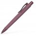 Faber-Castell Poly Ball Urban Limited Edition Boligrafo Retractil XB - Forma Triangular Ergonomica - Suave al Tacto - Color Burdeos (5 uds)
