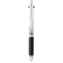 Uni-ball JetStream SXE3-400-10 Boligrafo Multiple - Punta de Bola 1mm - Tinta Resistente al Agua y Luz - Secado Instantaneo - Ideal para Zurdos - Color Blanco (10 uds)