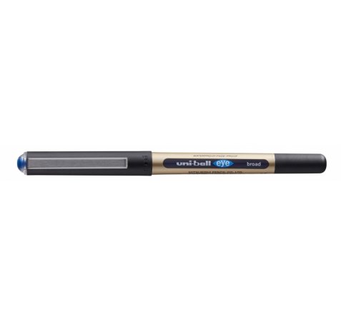 Uni-ball Eye Broad UB-150-10 Boligrafo de Tinta Liquida - Punta de Bola 1mm - Tinta Resistente al Agua y Luz - Sistema de Control de Tinta - Color Azul (12 uds)
