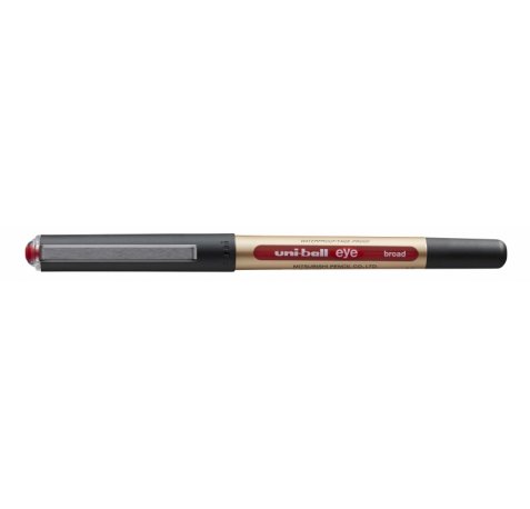 Uni-ball Eye Broad UB-150-10 Boligrafo de Tinta Liquida - Punta de Bola 1mm - Tinta Resistente al Agua y Luz - Sistema de Control de Tinta - Color Rojo (12 uds)