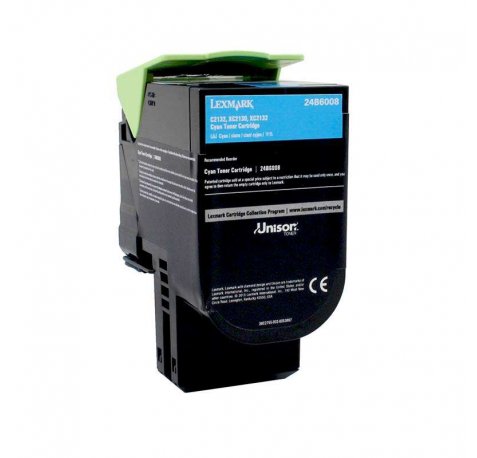 Lexmark C2132 / XC2130 / XC2132 Cyan Cartucho de Toner Original - 24B6008