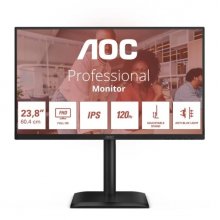 AOC Monitor 23.8" LED IPS FullHD 120Hz - Respuesta 4ms - Ajustable en Altura, Giratorio e Inclinable - Altavoces 4W - USB, HDMI, DisplayPort, VGA, Audio - VESA 100x100 AOC Monitor 23.8" LED IPS FullHD 120Hz - Respuesta 4ms - Ajustable en Altura, Giratorio e Inclinable - Altavoces 4W - USB, HDMI, DisplayPort, VGA, Audio - VESA 100x100