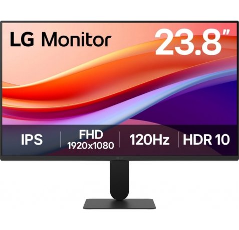 LG Monitor 23.8" LED IPS Entry FullHD 120Hz - Respuesta 5ms - 16:9 - HDMI - VESA 100x100mm