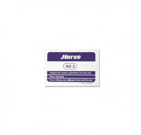 Horse Tampon Metalico Nº3 - Facil de Recargar - Resistente y Duradero - Color Violeta