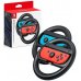 Nintendo Pack de 2 Volantes para Joy-Con - Mejor Agarre - Inmersion en Juegos de Carreras - No Incluye Mandos - Color Rojo y Azul